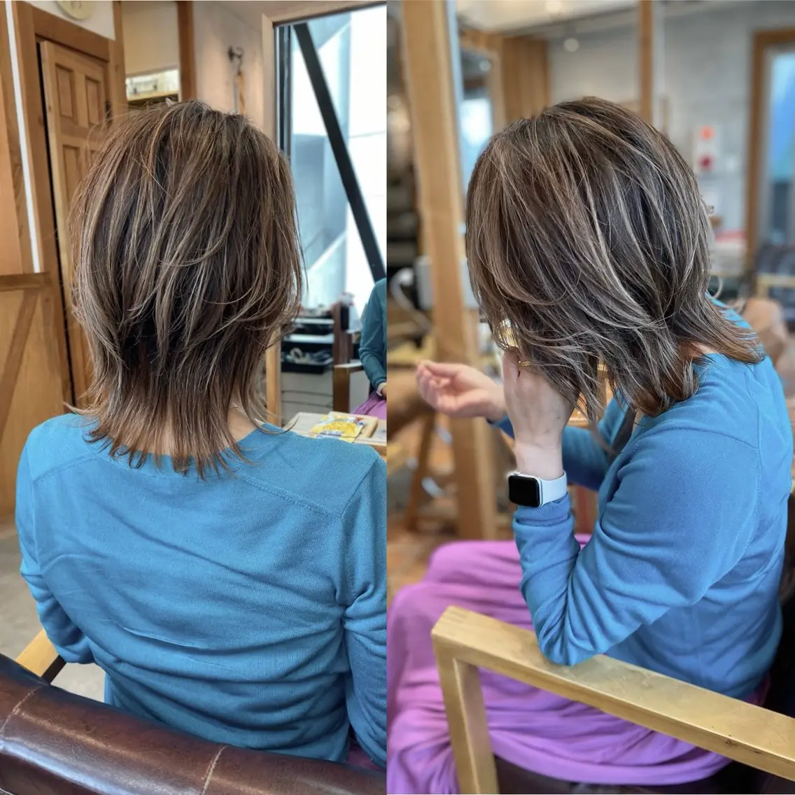 ミディアム カラー カット ヘアカラー 木村丈晴✂️ご来店 お待ちしてます😊のヘアスタイル