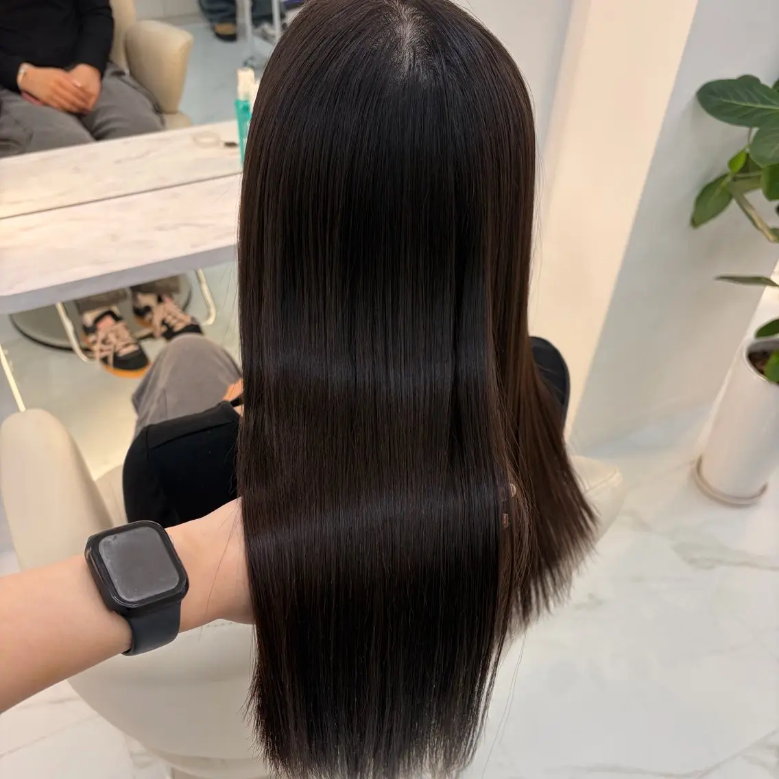 ロング 縮毛矯正 カット 縮毛矯正 髪質改善/ダブル カラー/Akaneのヘアスタイル