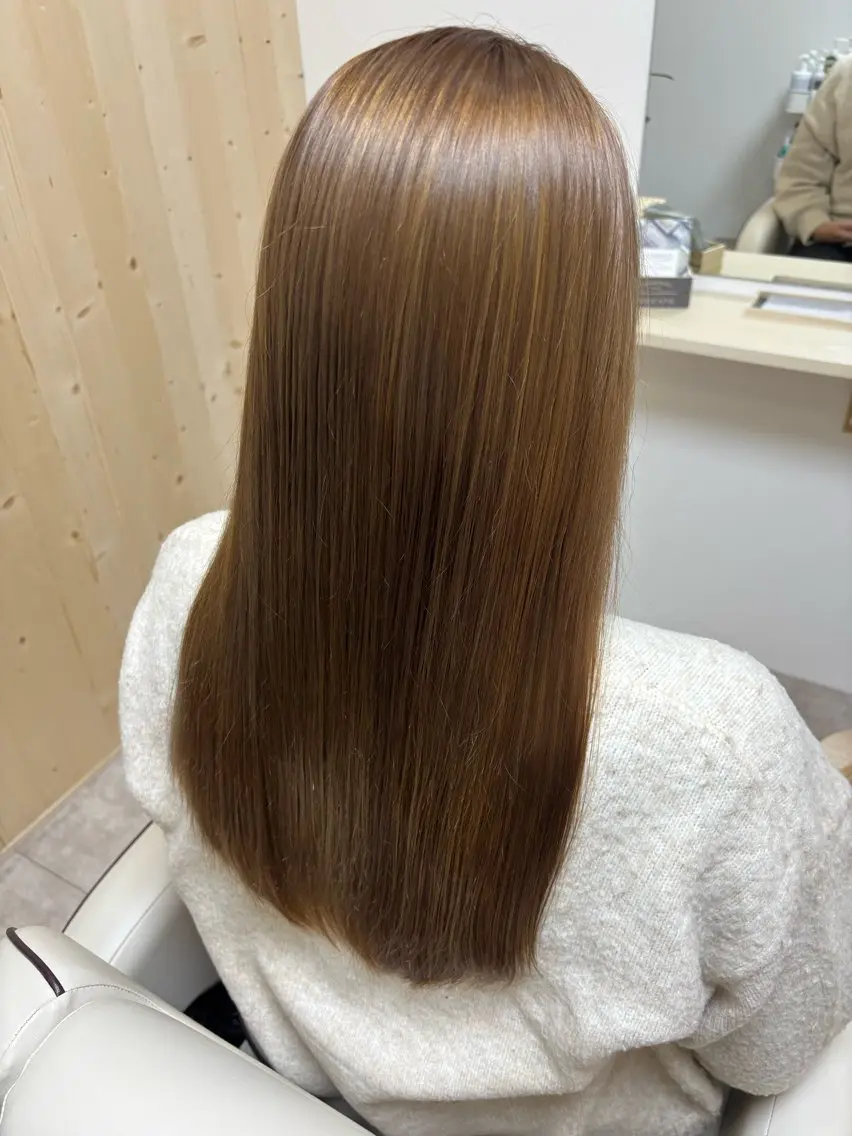 ロング カラー ベージュカラー ヘアカラー トリートメント akane/大和田 駅/ Garanceのヘアスタイル