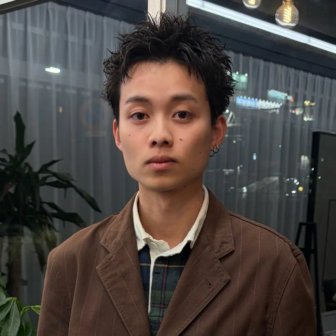 ショート パーマ メンズ ✂︎メンズ特化船橋 パーマ優希のヘアスタイル