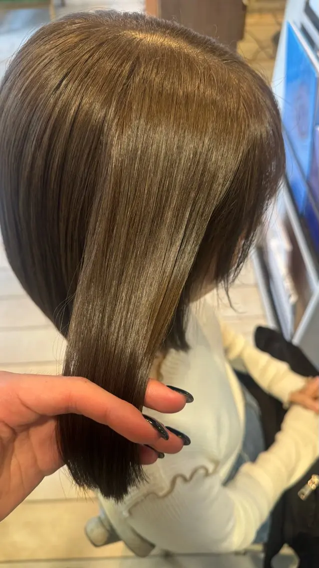 カラー ブラウンカラー 透明感カラー ヘアカラー 艶カラー👾ブリーチ なし暖色👾ユースケのヘアスタイル