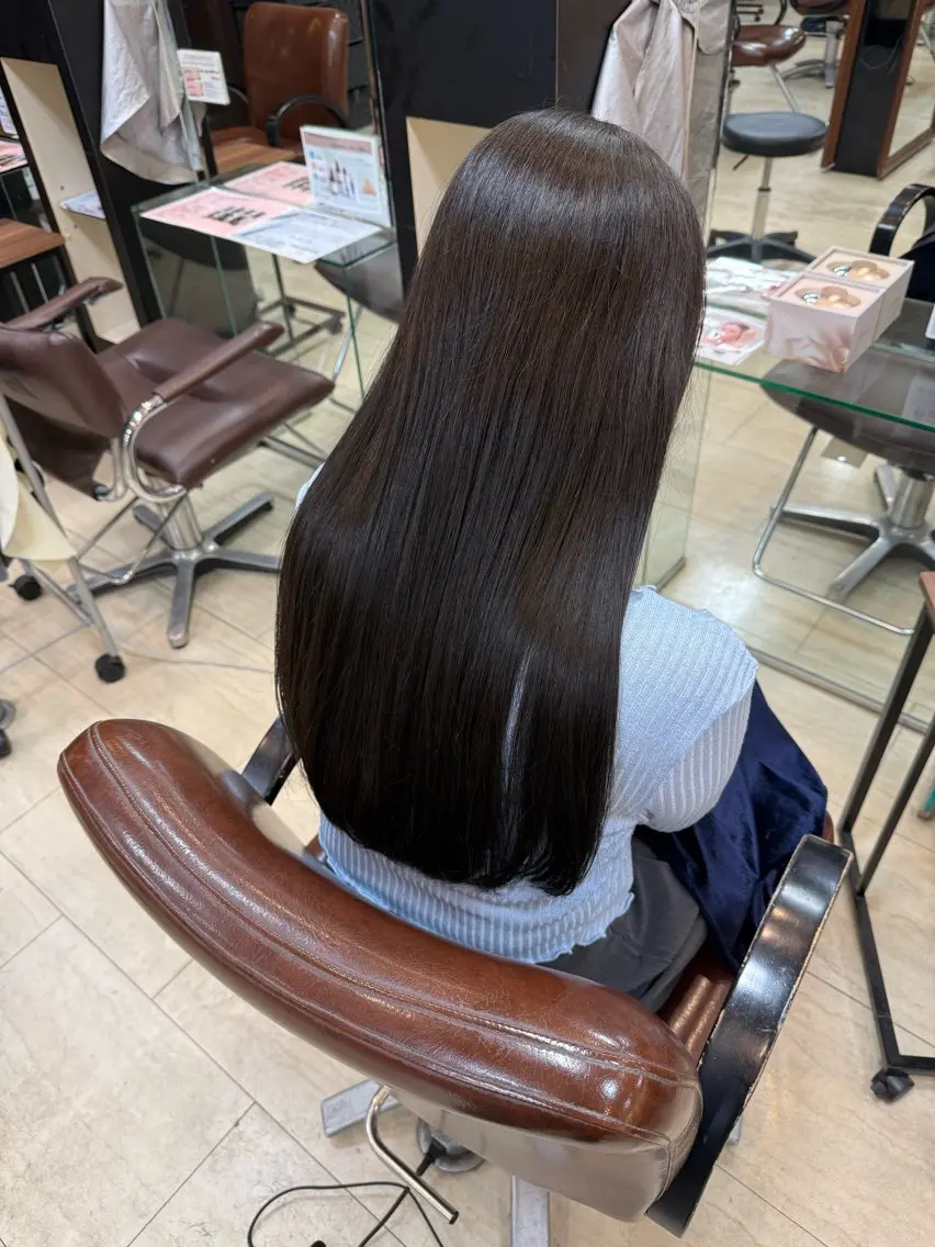 ロング ヘアカラー 松本 仁美のヘアスタイル