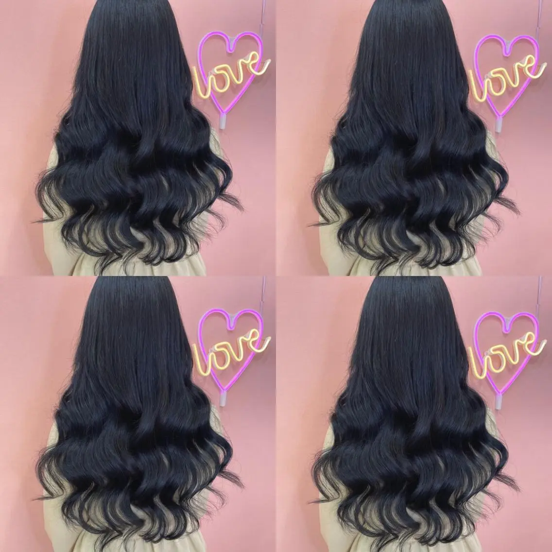 ロング カラー 黒髪 ブルーカラー ブルーブラック 🌷MAYU 🌷のヘアスタイル