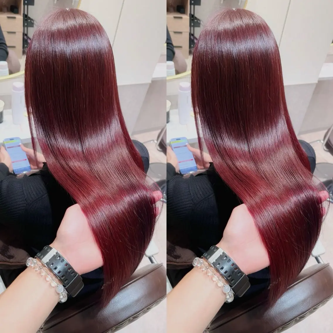 ロング カット ヘアカラー トリートメント 銀座⭐️髪質改善⭐️ 平中 留生のヘアスタイル