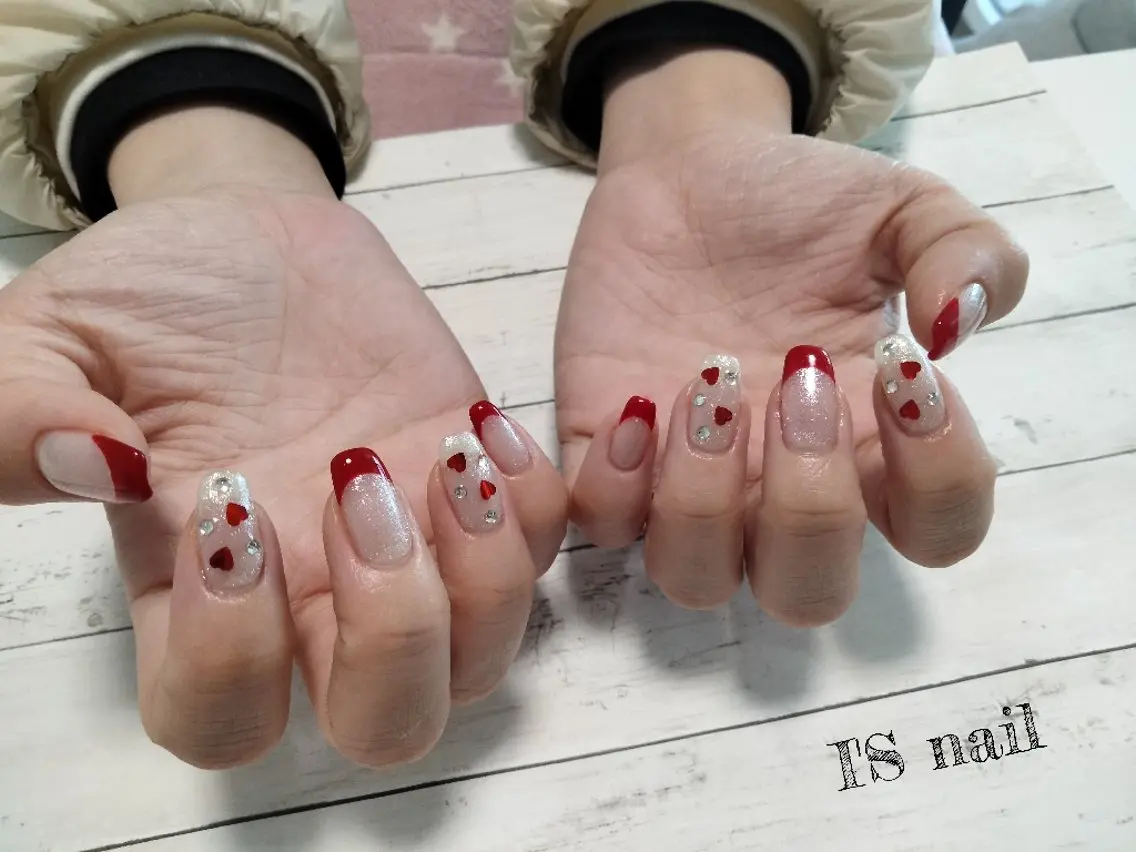 ネイル ハート I'S nail 佐野のネイルデザイン