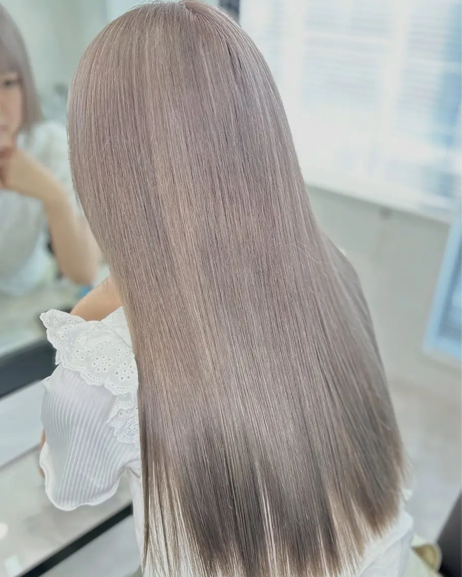 ロング シールエクステ エクステ 外国人風カラー 髪質改善 韓国風ヘア ヘアカラー 【elyts】 𝑲𝑶𝑼𝑲𝑰のヘアスタイル