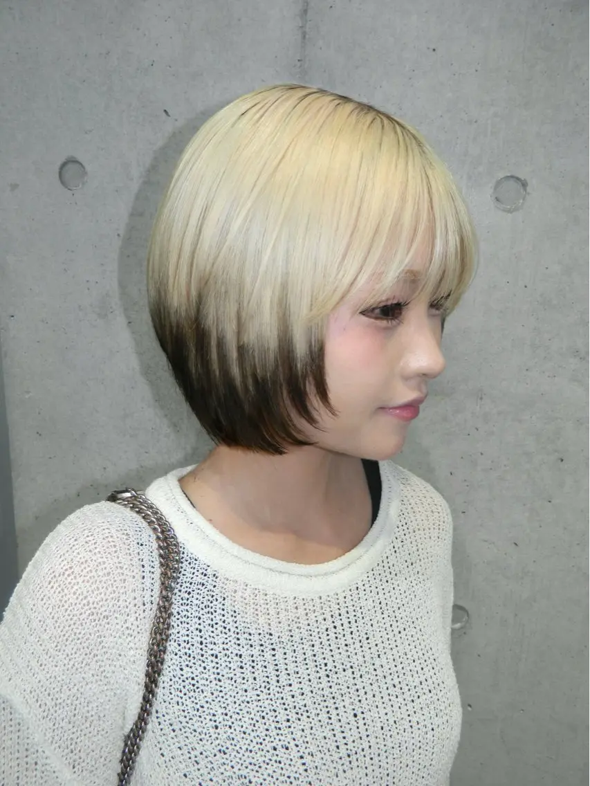 ショート カラー ショートボブ ボブ ショートヘア ヘアカラー トリートメント 透明感/レイヤー/ sakura🪽のヘアスタイル
