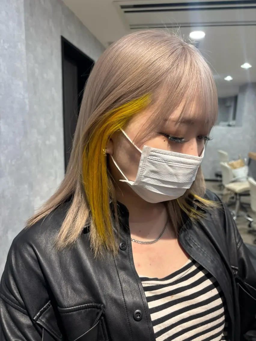 ミディアム カット ヘアカラー トリートメント 🌐NATSUMI 🌐【寒色カラー】のヘアスタイル