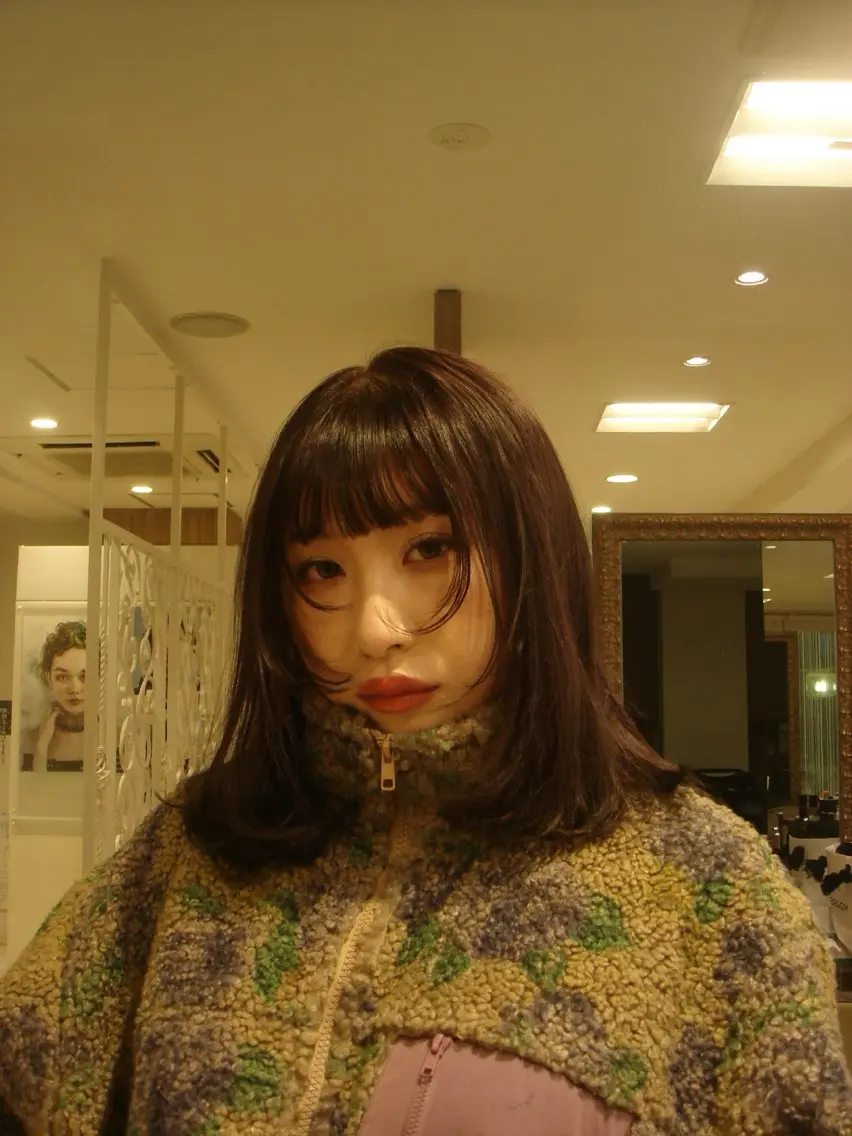 ミディアム カラー 透明感【カラー支持率 No.1】リノ🪐のヘアスタイル