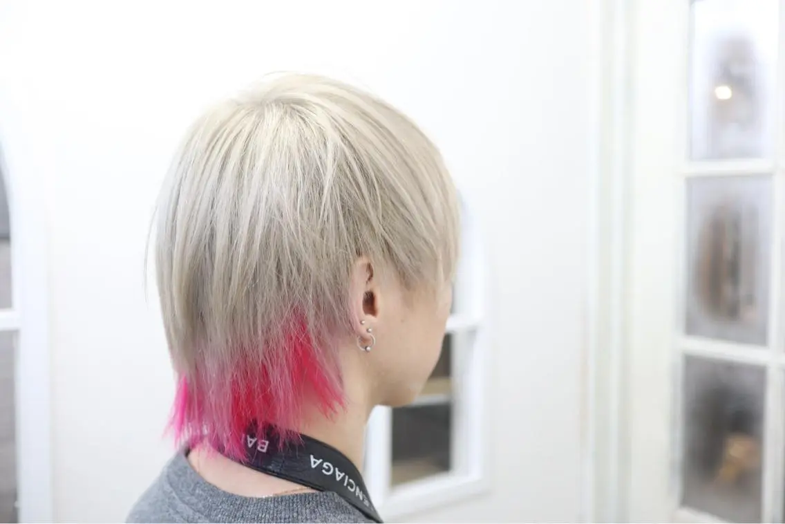 ショート カラー アディクシーカラー ベージュカラー ブリーチ ケアブリーチ ダブルカラー ヘアカラー トリートメント ✨池袋ブリーチ特化 Hibiki✨のヘアスタイル