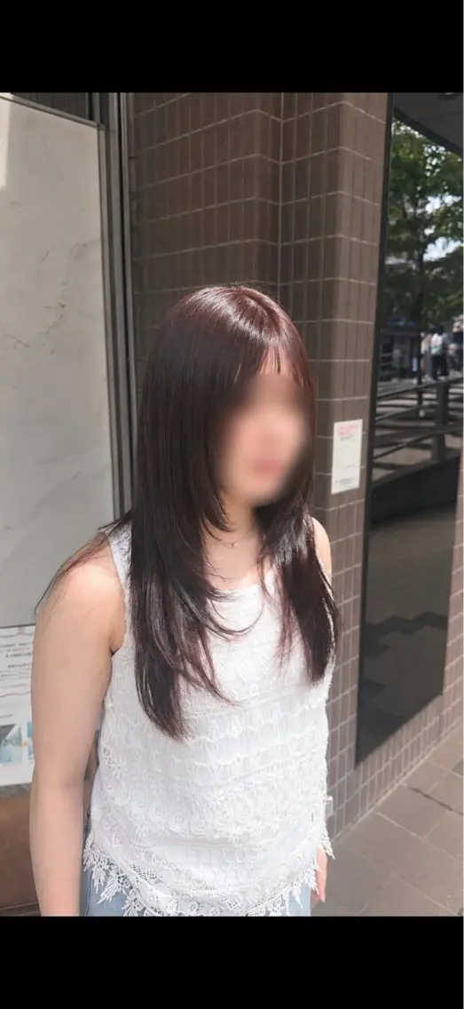 ロング カラー ダブルカラー ラベンダーカラー ピンクカラー ピンクラベンダー 縮毛矯正 ヘアカラー 小池 かなこのヘアスタイル