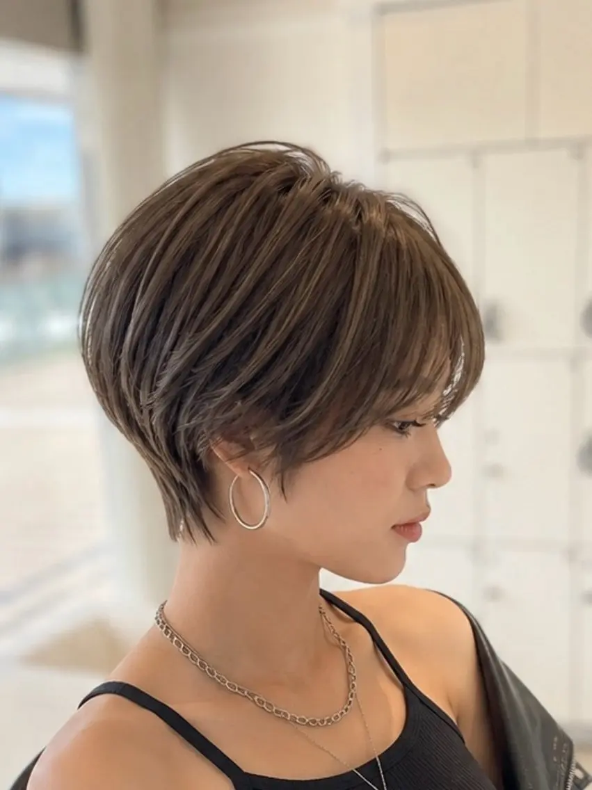 ショート カラー カット ヘアカラー 金子 直樹のヘアスタイル