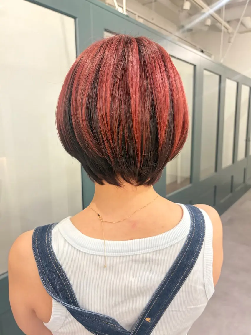 ミディアム ヘアカラー 🍒海外ヘア🍒 表参道 KARENのヘアスタイル