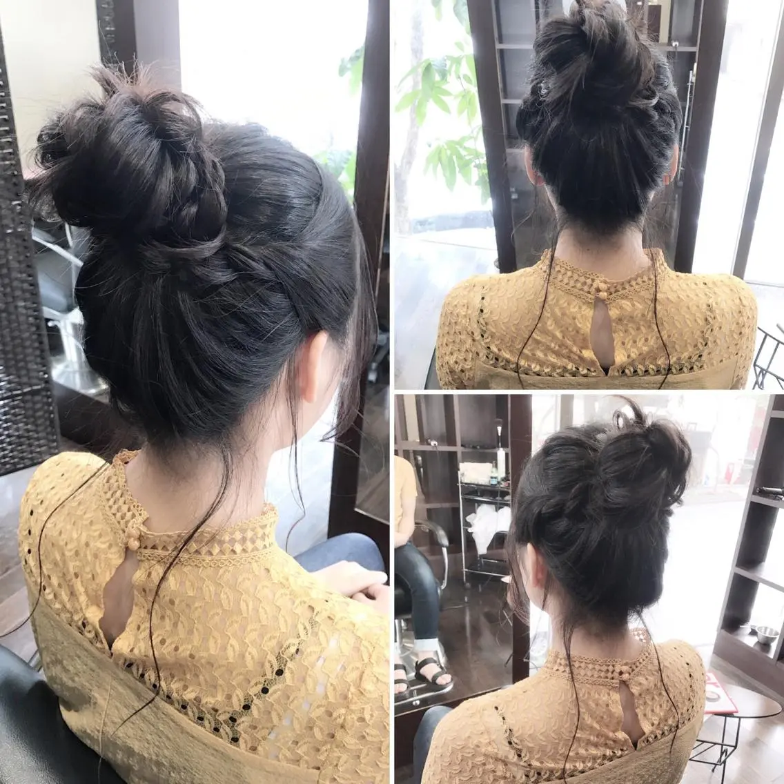 ロング ヘアアレンジ お団子ヘア 沢田 瞳のヘアスタイル