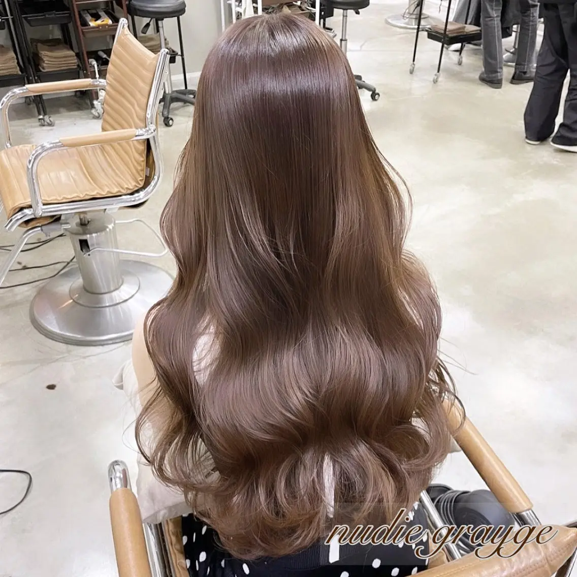 ロング City/louwe 韓国レイヤーカットのヘアスタイル