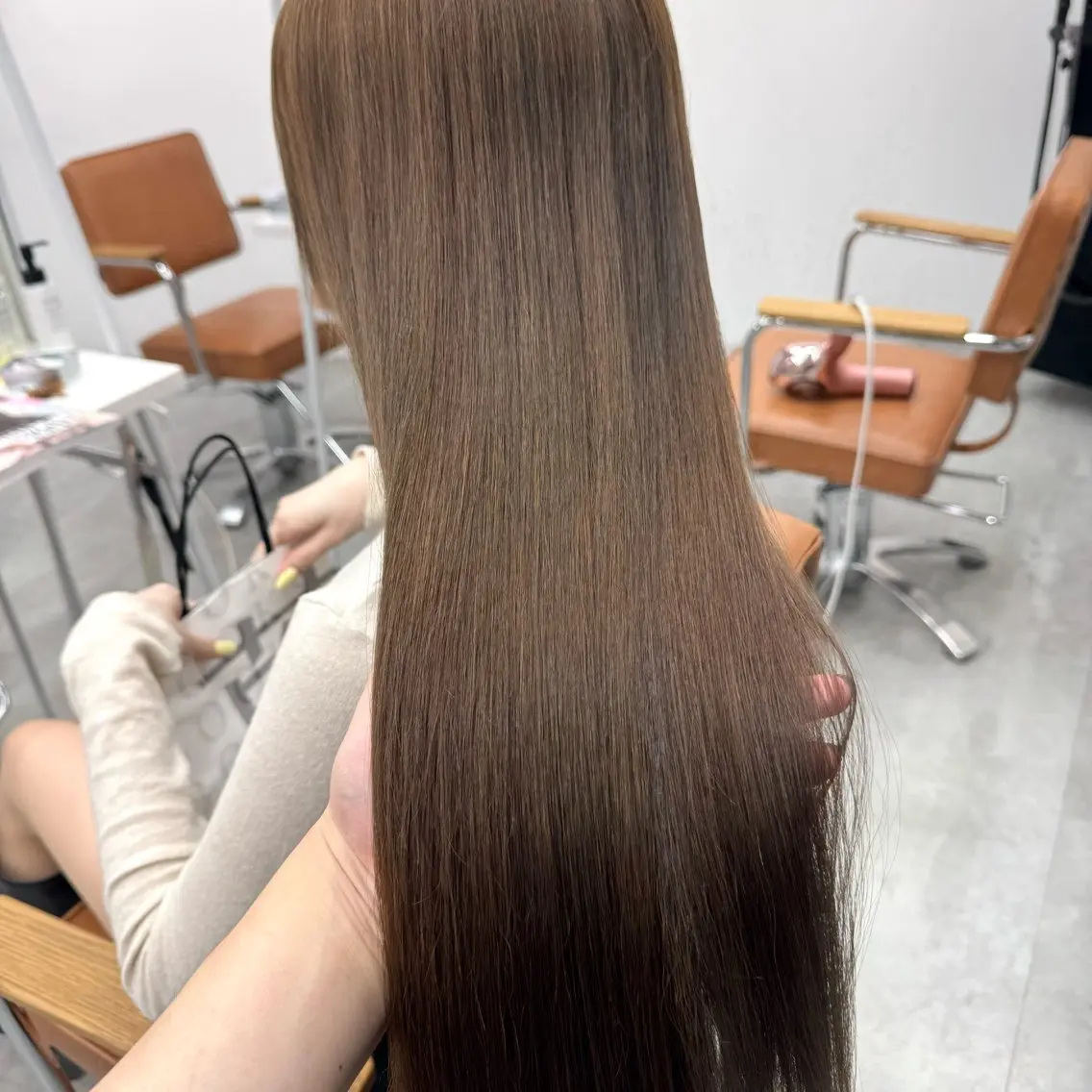 ロング カラー ヘアアレンジ ヘアカラー ブリーチなしカラー /新百合ヶ丘/安形翔のヘアスタイル