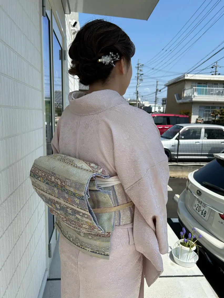 着付け アミオーガニック カラーのヘアスタイル
