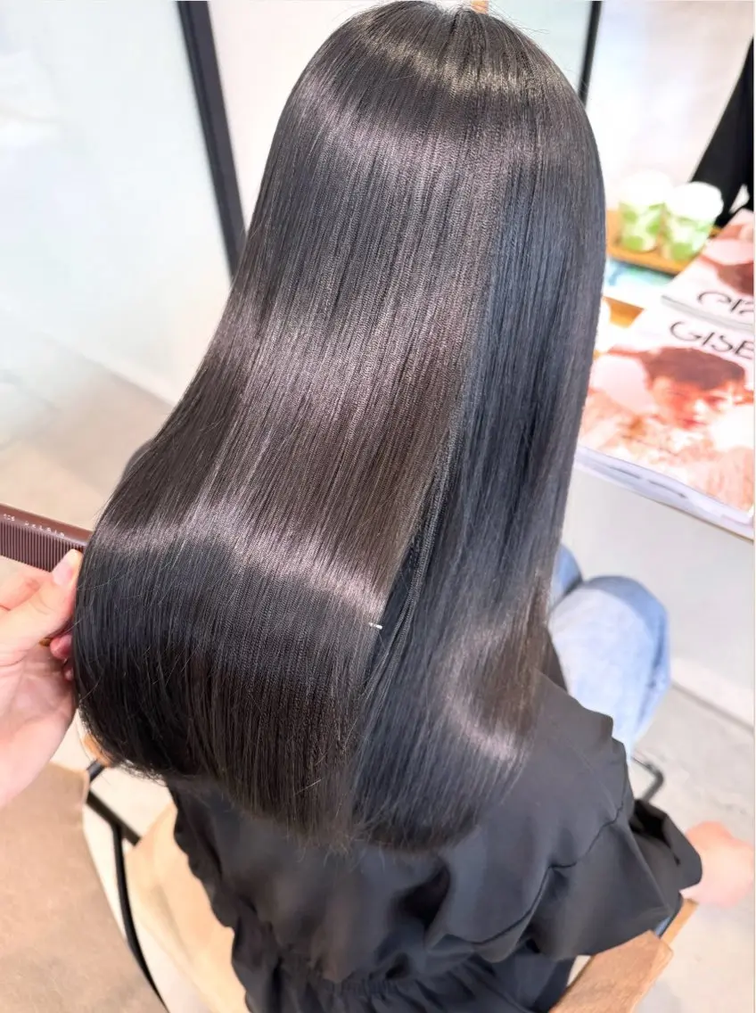 【お悩みクーポン🍒💫】カット➕髪質改善カラー➕オージュアトリートメント💁♀️🩷の写真