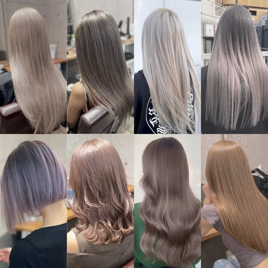カラー➕プルエクステ100本　ダイヤモンド　へそ上の長さ。の写真