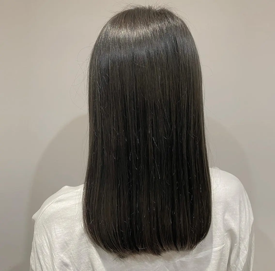 ロング 縮毛矯正 たなか もえなのヘアスタイル