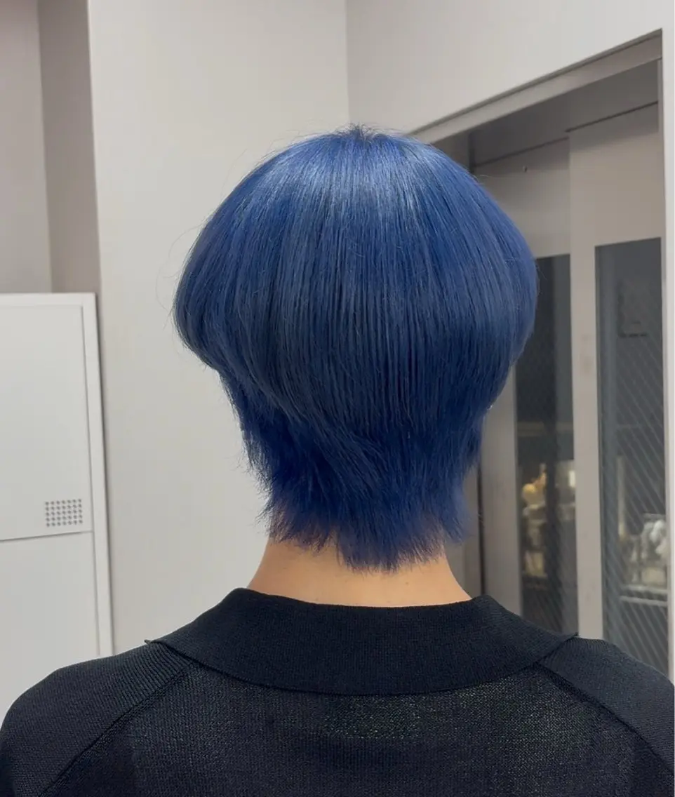 ダブルカラー(ケアブリーチ1回+カラー)+カシミヤトリートメントの写真