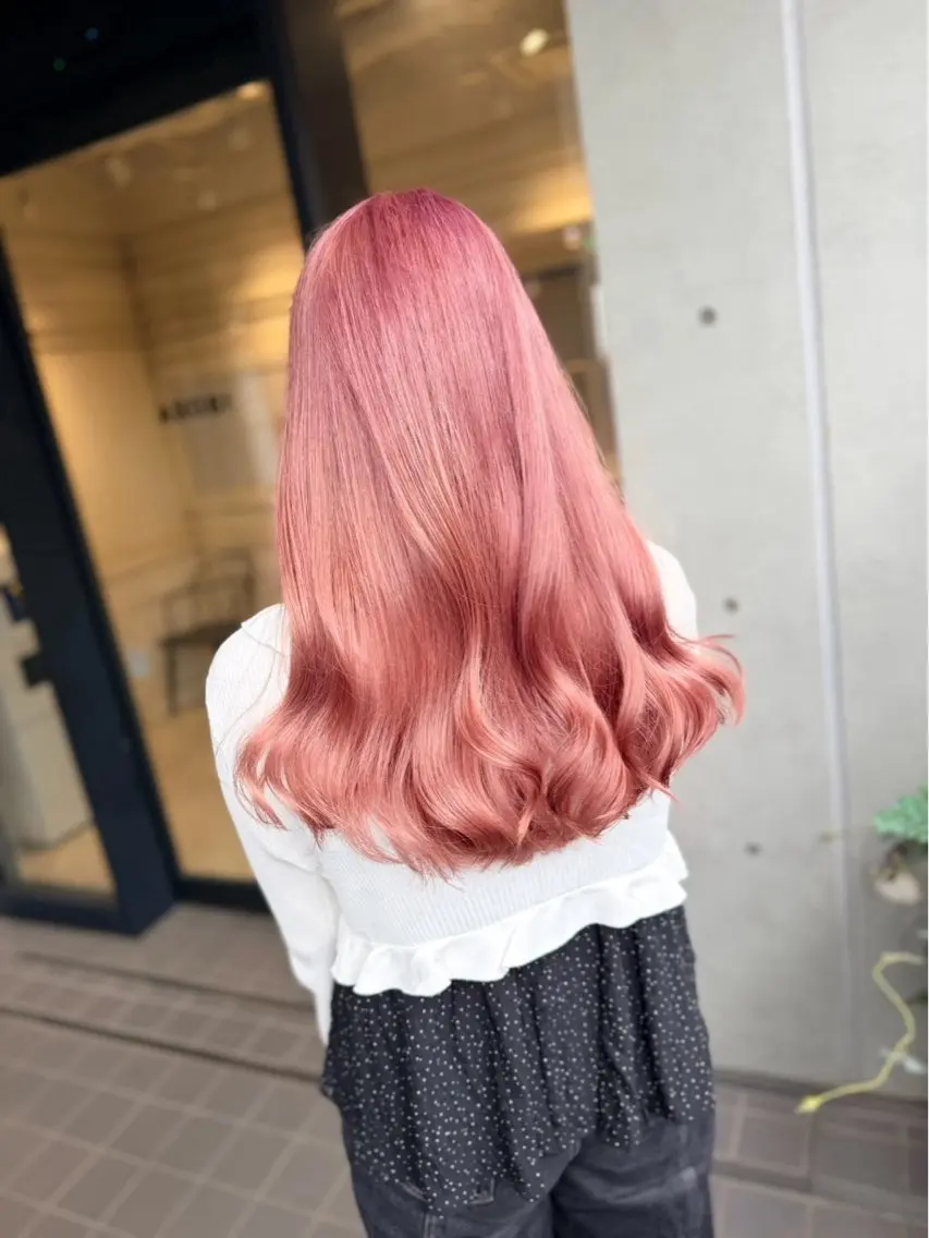 ロング カラー ブリーチ/カラー/ あおばのヘアスタイル