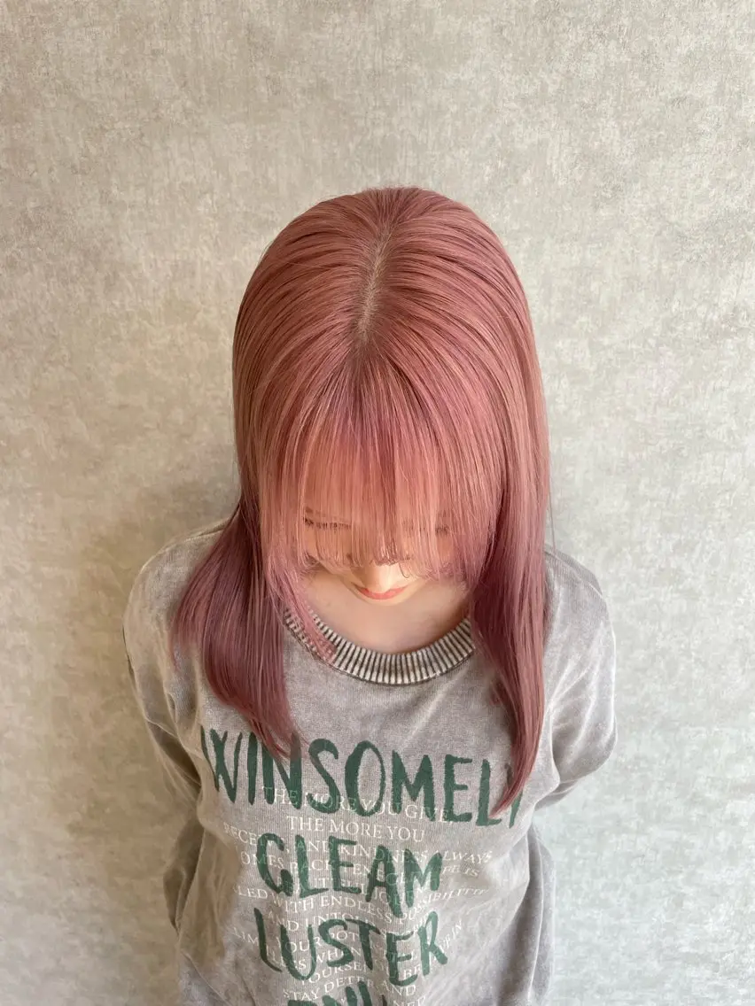 ミディアム カラー バレイヤージュ ベージュカラー ブリーチ ケアブリーチ グレージュ ヘアカラー バレイヤージュ特化| Takuのヘアスタイル