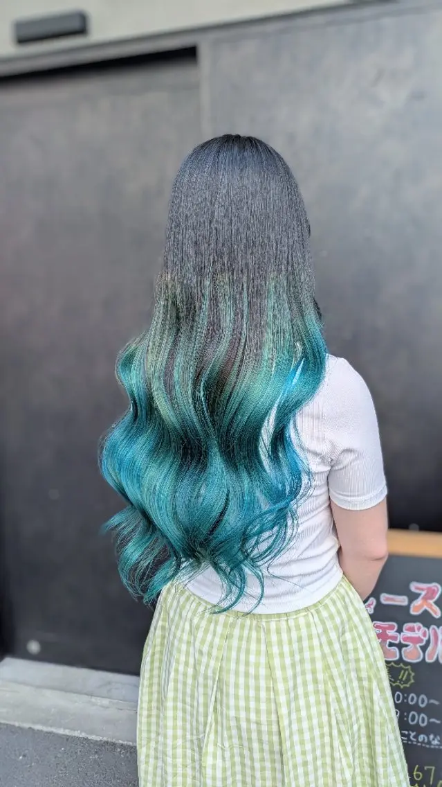 ロング カラー ヘアアレンジ グラデーションカラー ハイライトカラー ハイライト ヘアカラー 育てる髪質改善🩵 naoko🩵南行徳のヘアスタイル