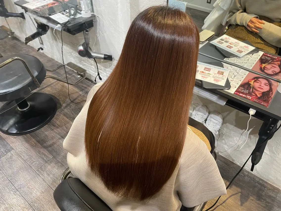ロング カラー トリートメント 赤み無し柔らかカラー 【梅田】madokaのヘアスタイル