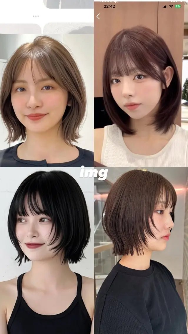 ミディアム ボブ anon Loemのヘアスタイル