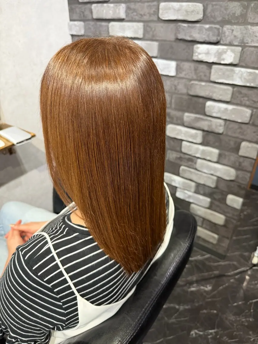 ミディアム カラー ヘアカラー ふゆみ *⑅♥のヘアスタイル