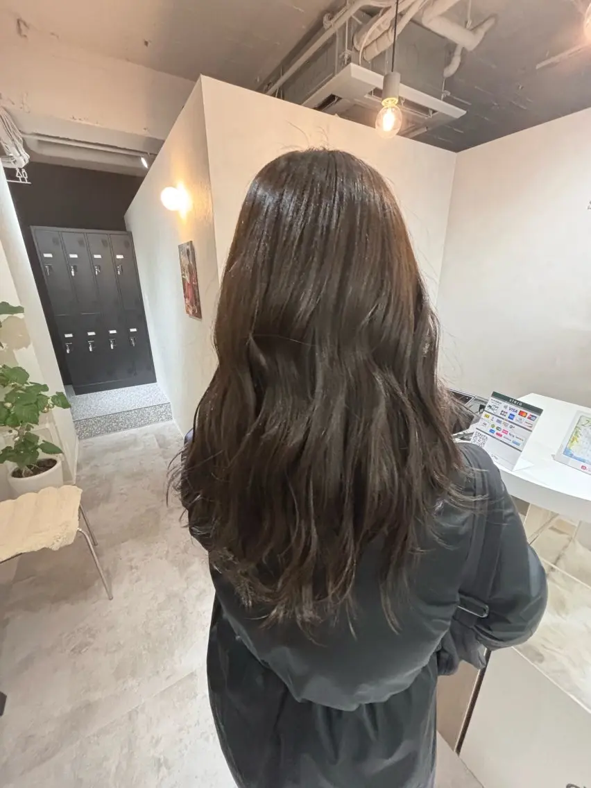 ロング カラー 透明感カラー グレージュ 🩶CHIRI🩶/ LUMIERのヘアスタイル
