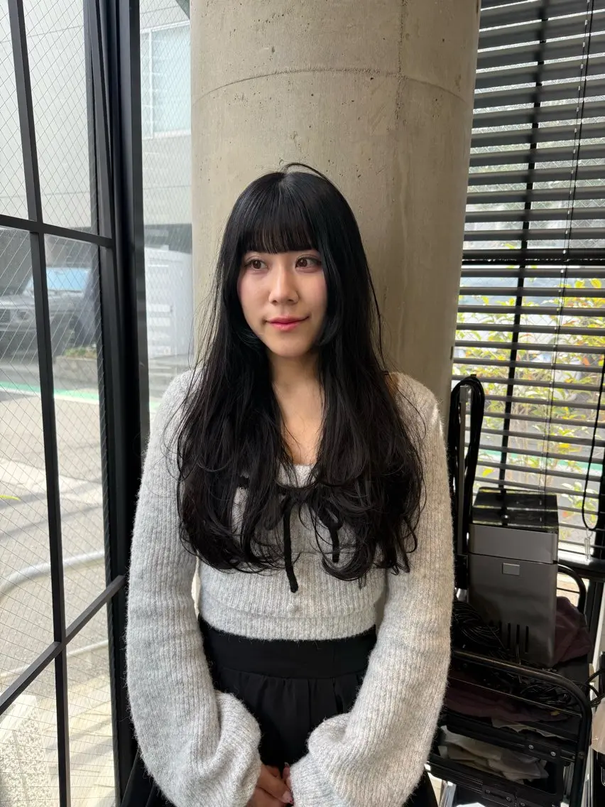 ロング カラー カット トリートメント ヘッドスパ 艶髪/ボブモデル 募集🫧terukaのヘアスタイル