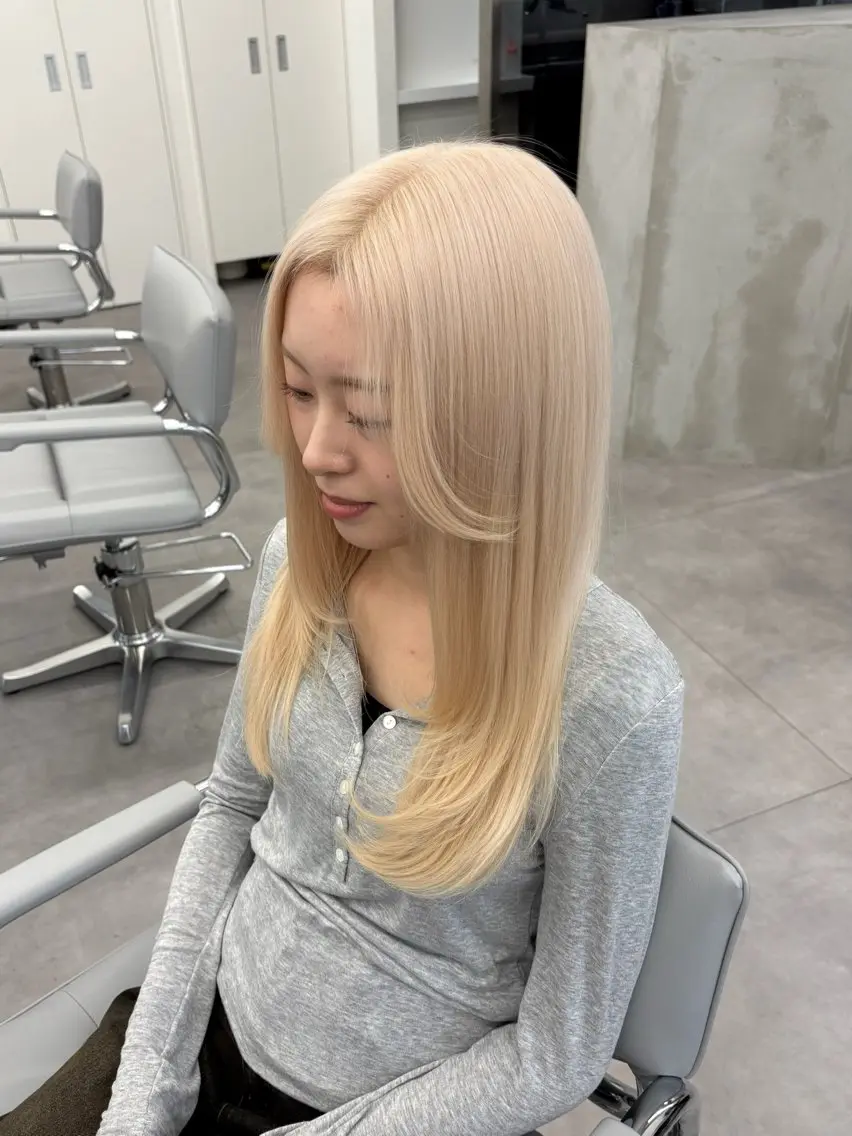 ロング カラー カット ヘアカラー 🍀透明感ナチュラル カラー🍀じゅんのヘアスタイル