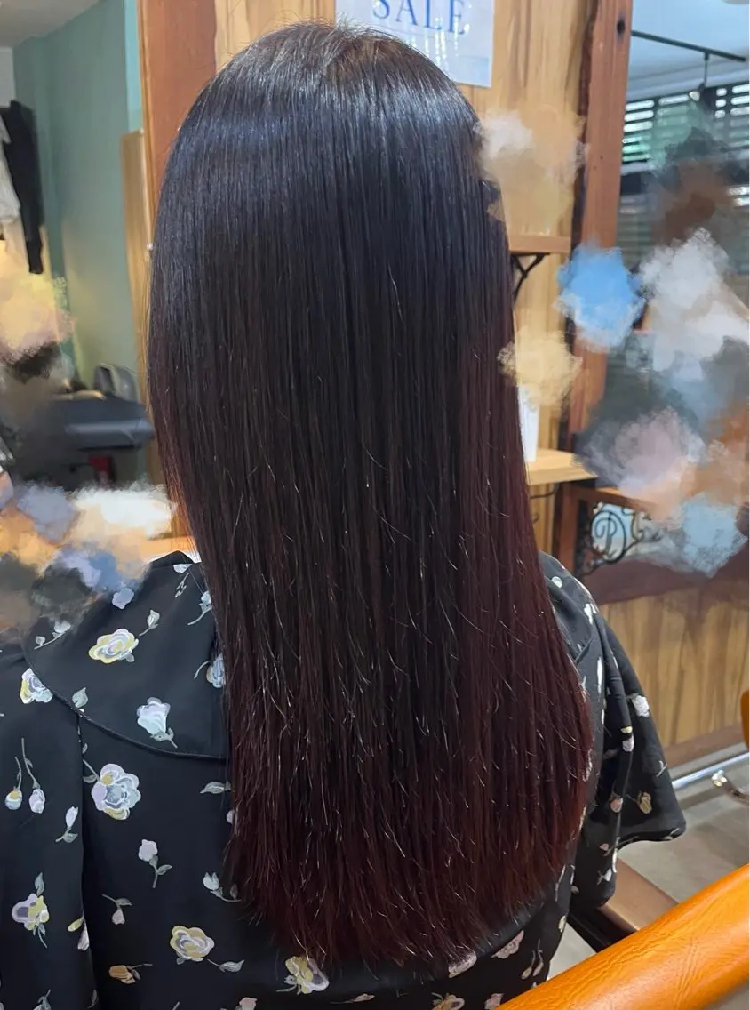セミロング カラー グラデーションカラー LAISSEZ 竹内のヘアスタイル