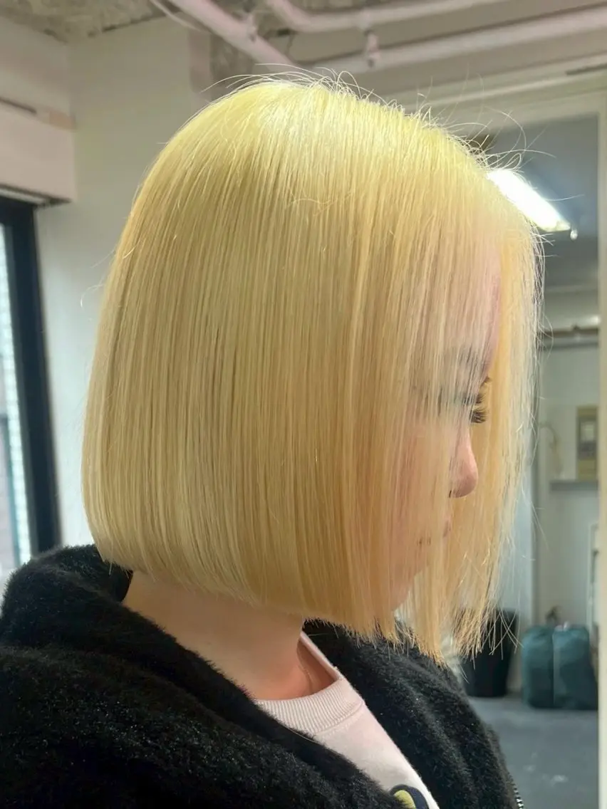 ショート 🇨🇳ハイトーン ワンホン🇰🇷ななのヘアスタイル