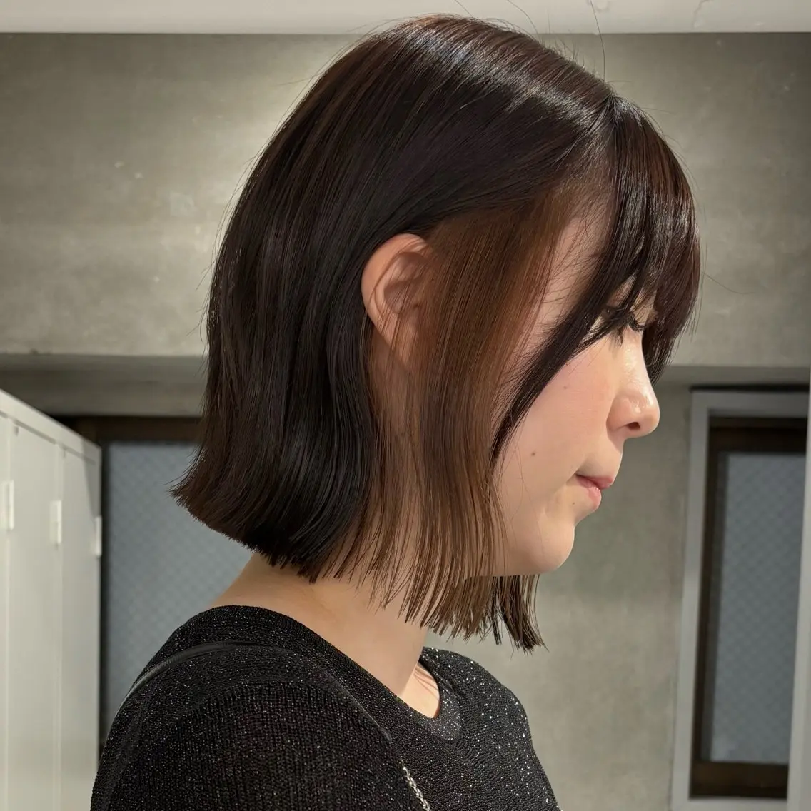ショート カラー ブリーチ ボブ カット ヘアカラー ボブ/透明感カラー /AYUNAのヘアスタイル