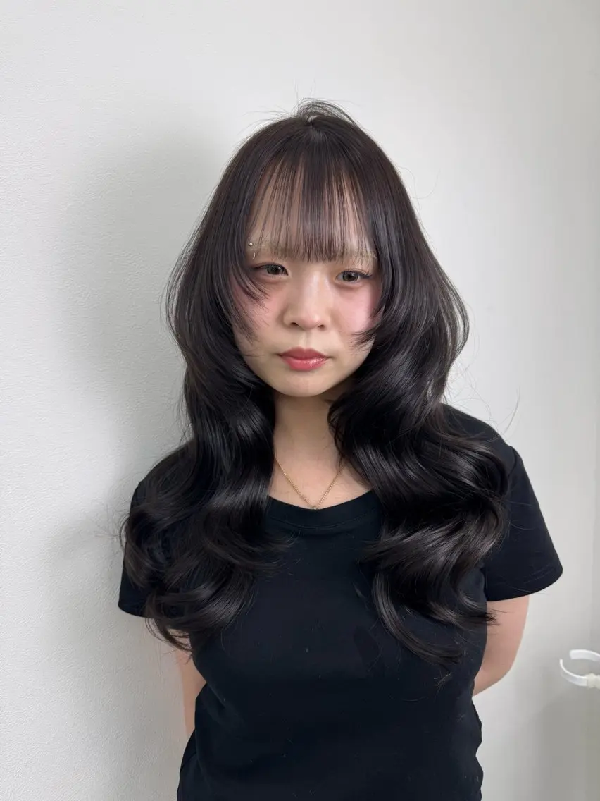 ロング カラー カット ヘアカラー トリートメント 🪽天神/うる艶 /トレンドヘア🪽のヘアスタイル