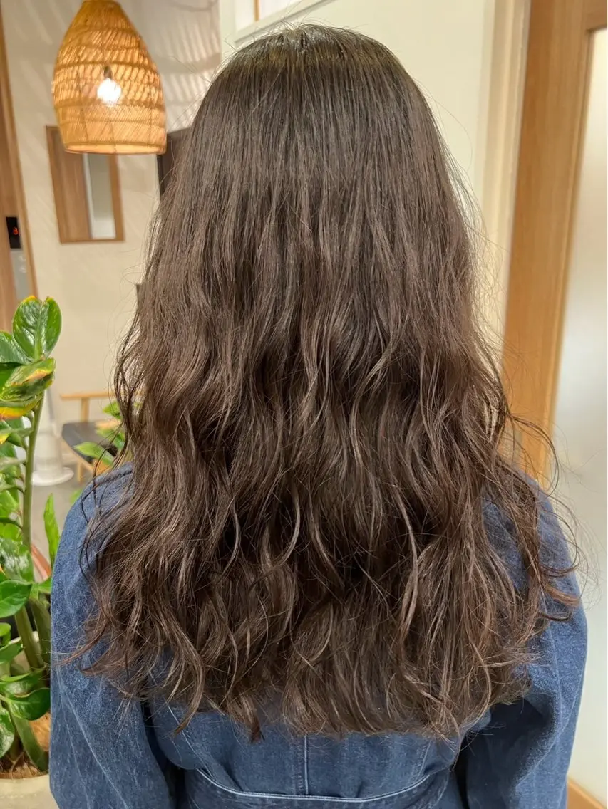 ロング パーマ パーマ 池見 円花🌷のヘアスタイル
