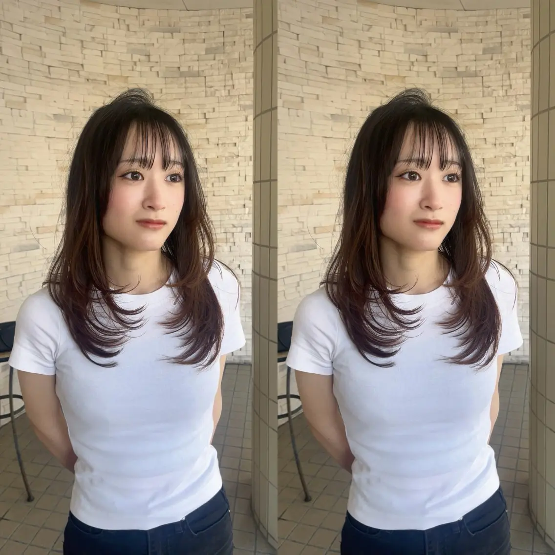ロング カット 喜屋武 美月のヘアスタイル