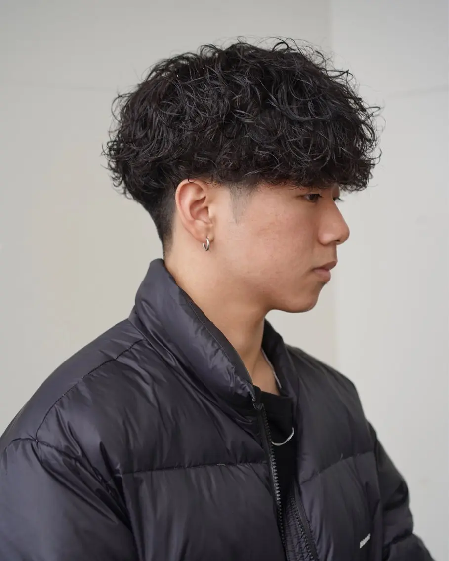 ショート パーマ メンズ カット パーマ りゅう せいのヘアスタイル