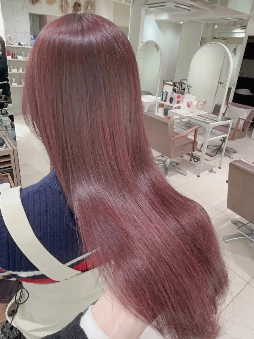 カラー ヘアカラー momo🍑/顔周り カット指名No.1のヘアスタイル