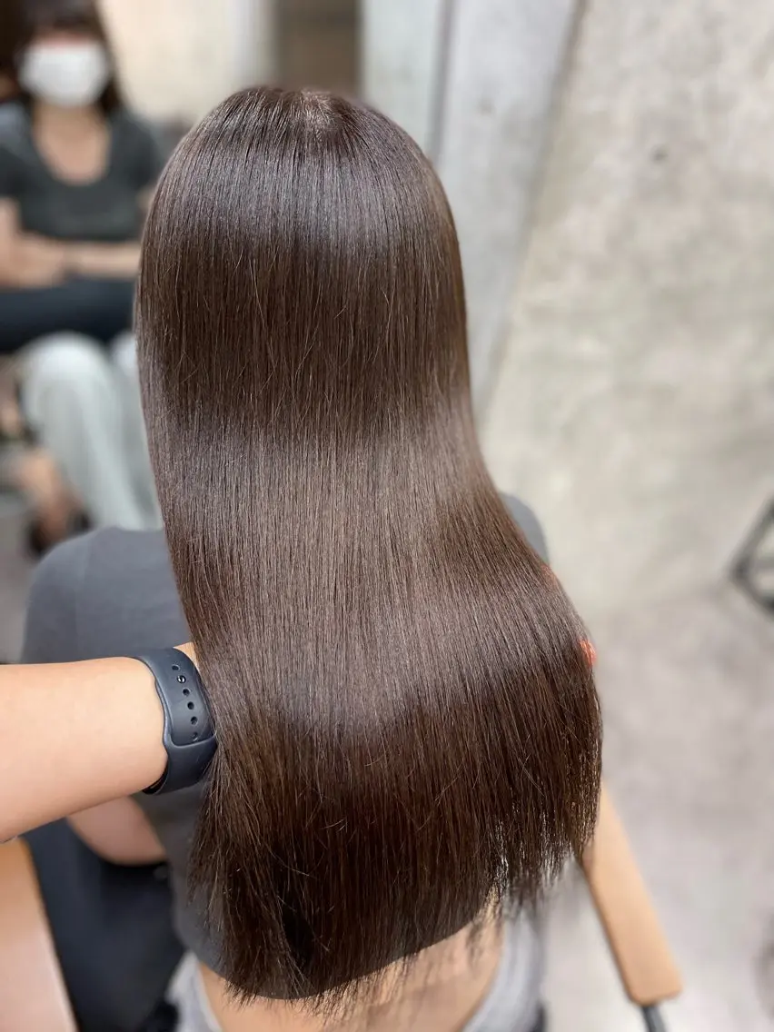 ロング カラー 髪質改善/堀江 ケアカラーtoshiのヘアスタイル