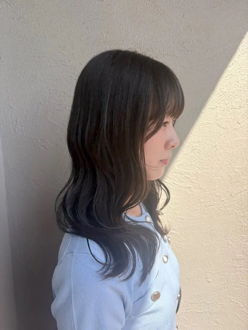 セミロング 縮毛矯正 Flat /Rina🧸のヘアスタイル