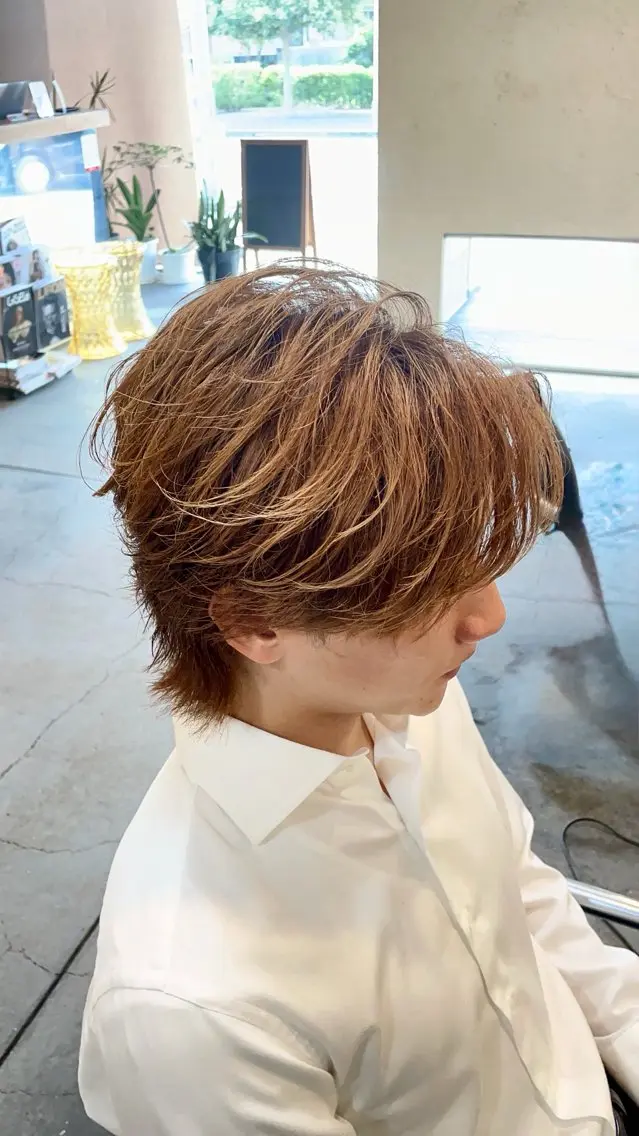 5月6月限定men's限定カット＋透明感カラーの写真