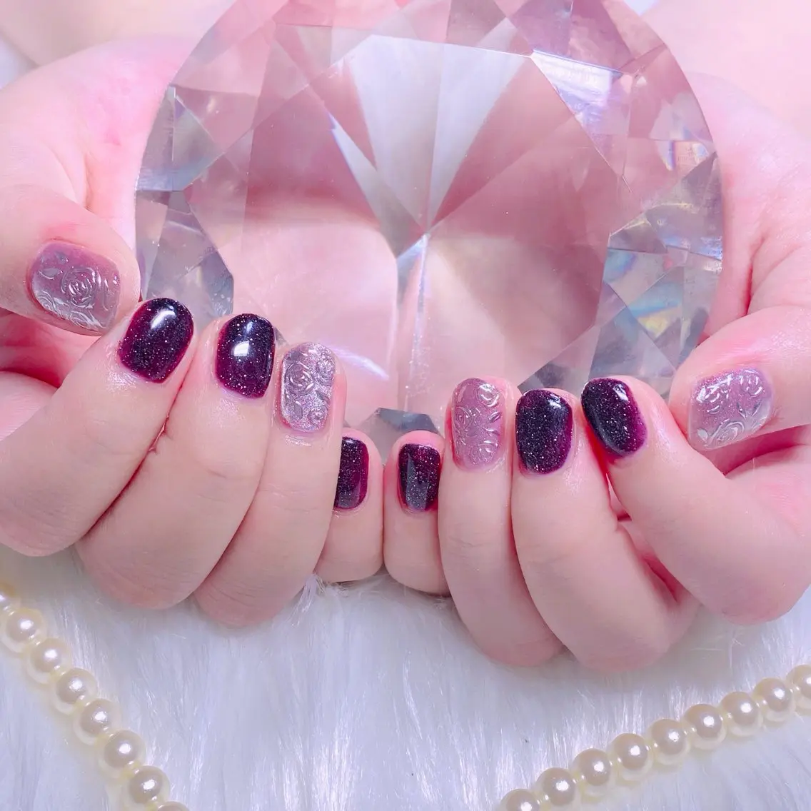 ネイル フラッシュネイル オフィスネイル ショートネイル Nail Yunaのネイルデザイン