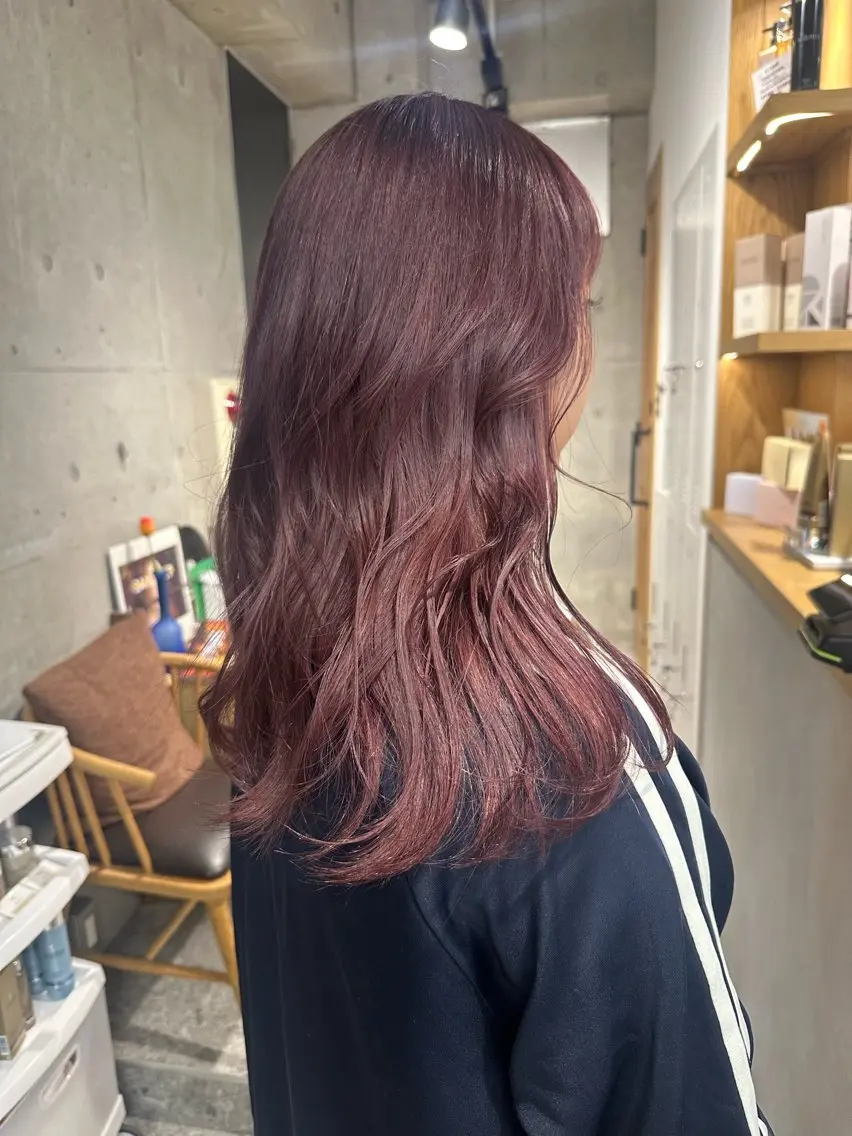 ミディアム ヘアカラー ︎🤎W color MIYU‎🤎のヘアスタイル