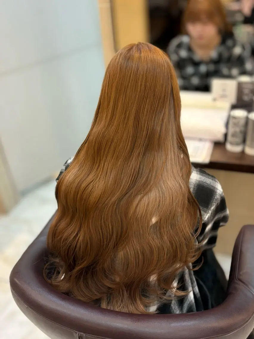 ロング カラー ヘアカラー トリートメント 🎀透明感カラー 🎀ナズナのヘアスタイル