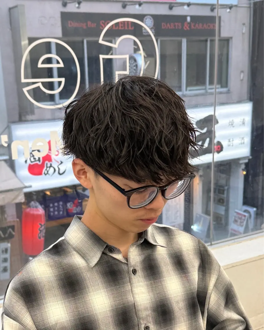 パーマ メンズ カット パーマ トリートメント ヘッドスパ ヘアセット シャドウパーマ/ メンズ/KENTAのヘアスタイル
