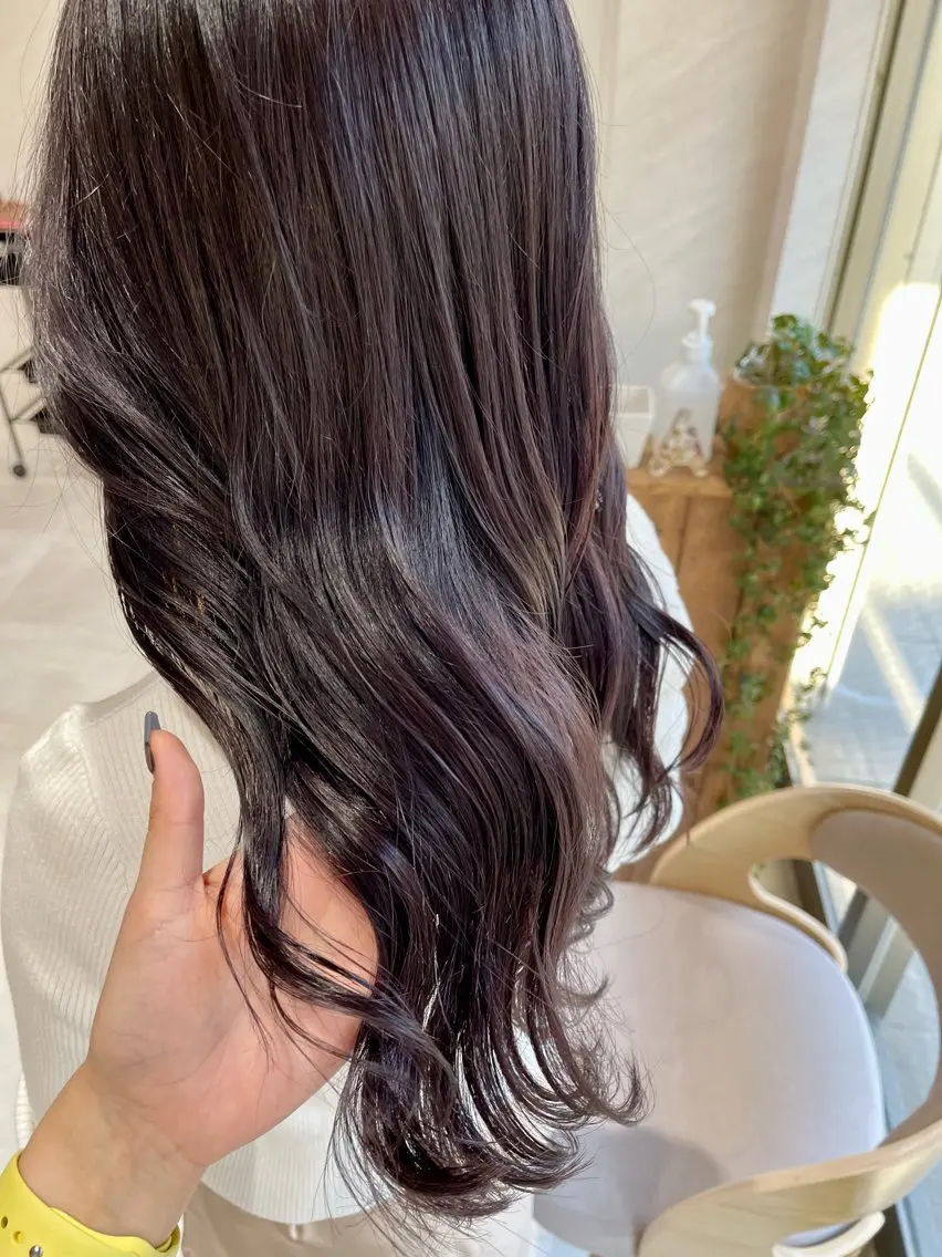 ロング カラー アッシュ ラベンダーカラー ラベンダーアッシュ 🩵ボブ/レイヤー /髪質改善🩵のヘアスタイル